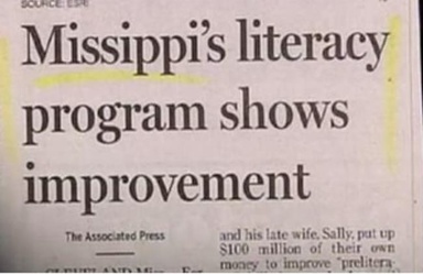 misspelled Mississippi headline
