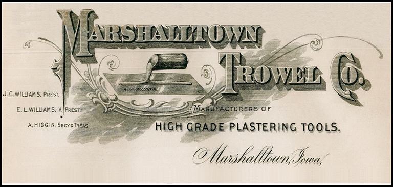 Marshalltown Trowel Company ad