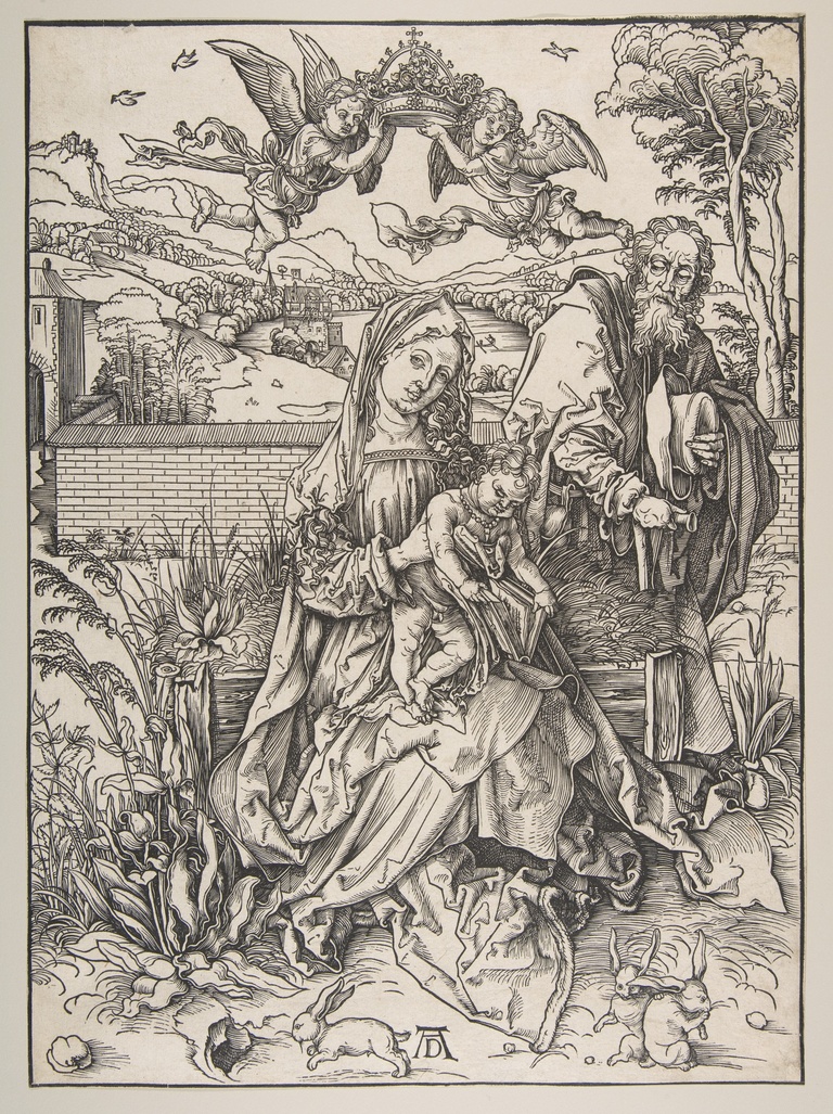 Holy Family with three hares Dürer