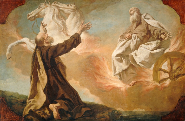 Elijah in Chariot of Fire by Giuseppe Angeli