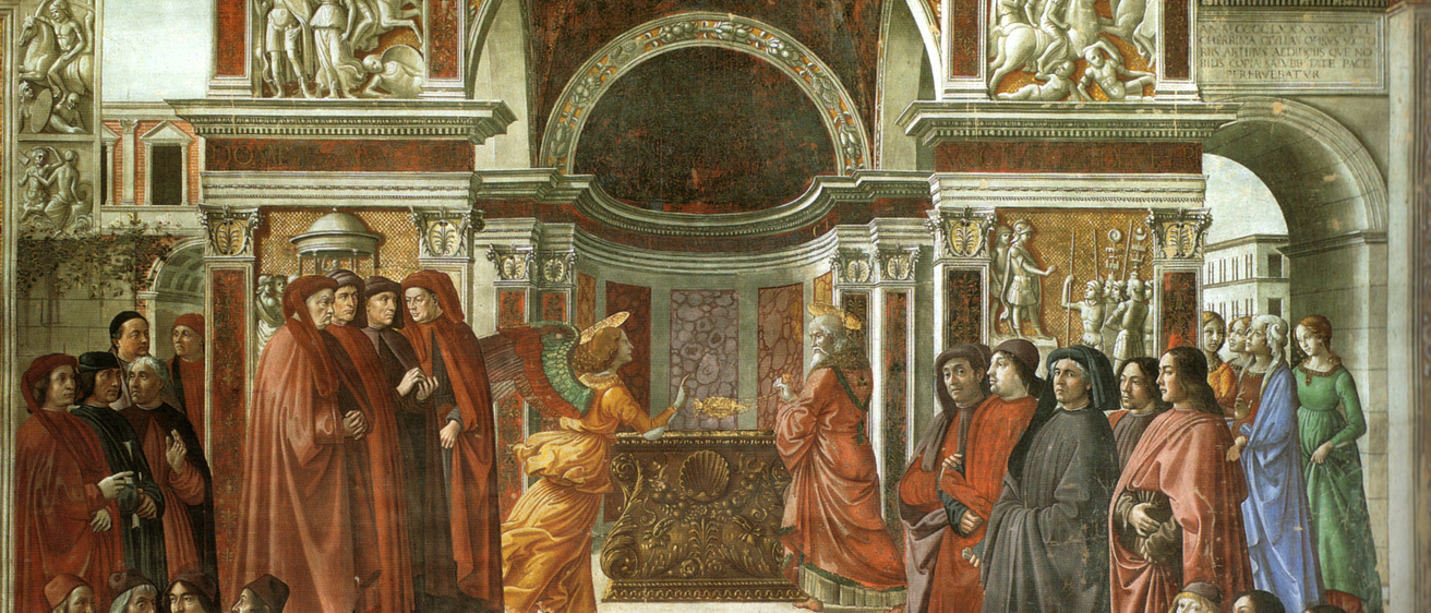 Domenico Ghirlandaio The Annunciation of Zechariah