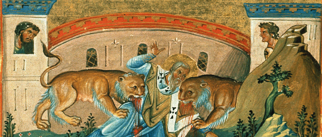 martyrdom of Ignatius Bishop of Antioch Menologion of Basil II