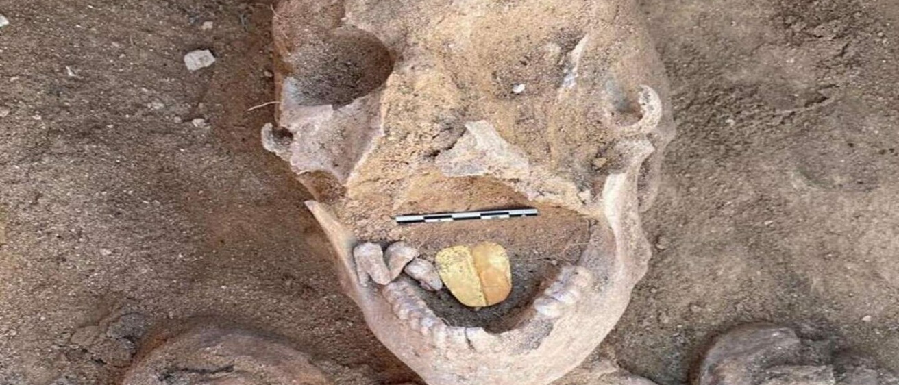 Mummies with golden tongues.