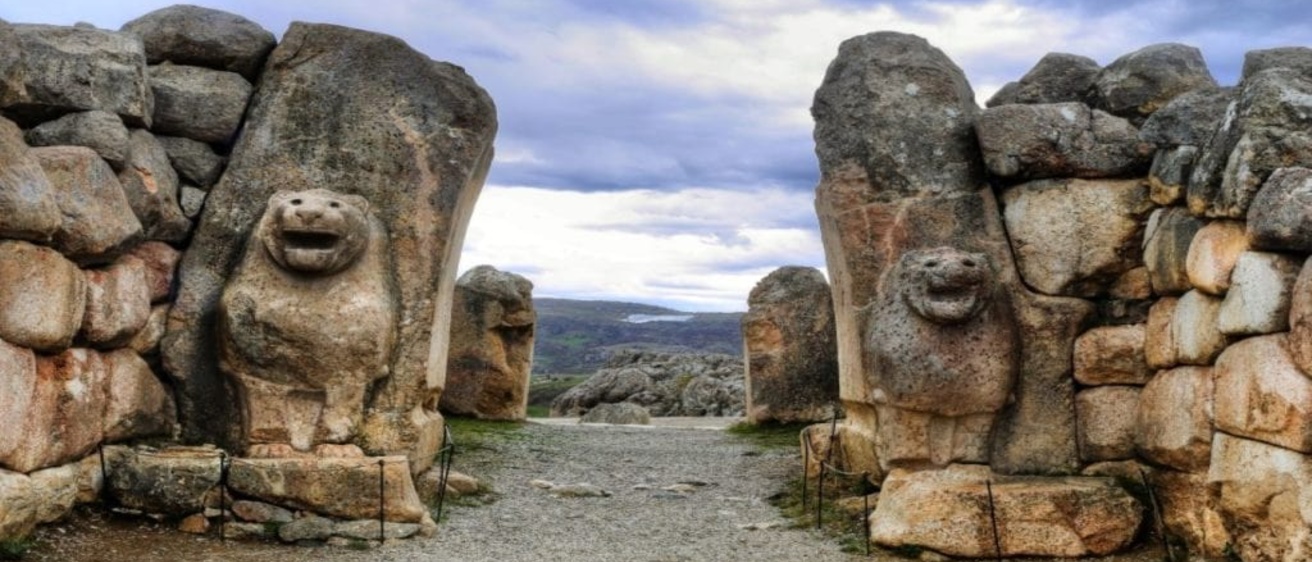 Hittite statues in Anatolia. 