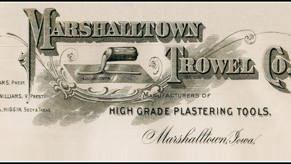 Marshalltown Trowel Company ad