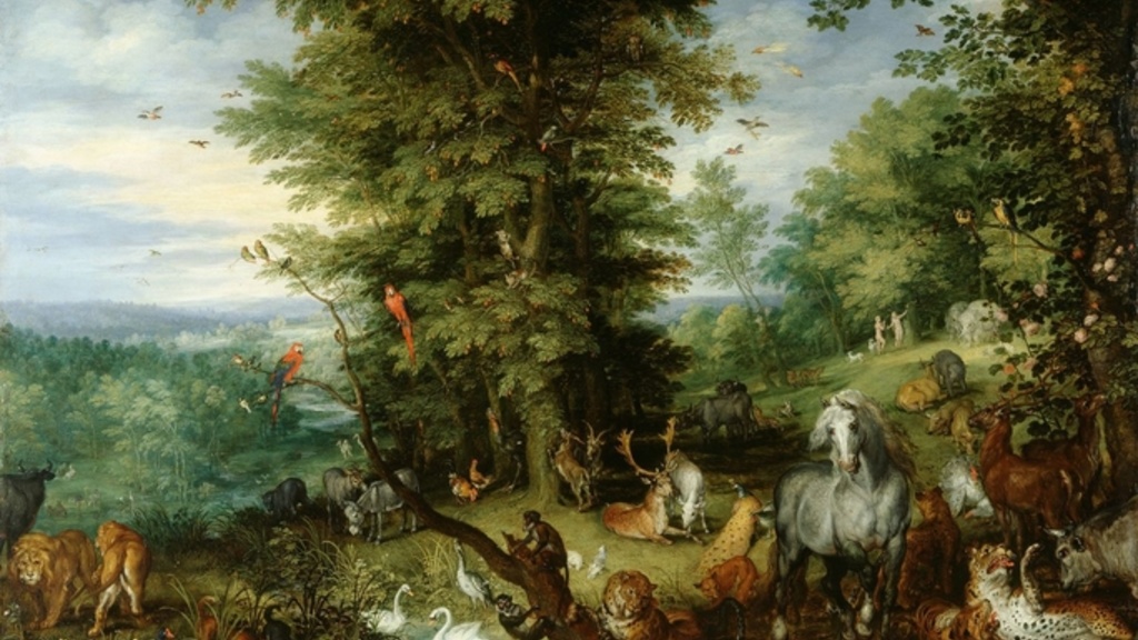 Adam and Eve in the Garden of Eden Jan Brueghel