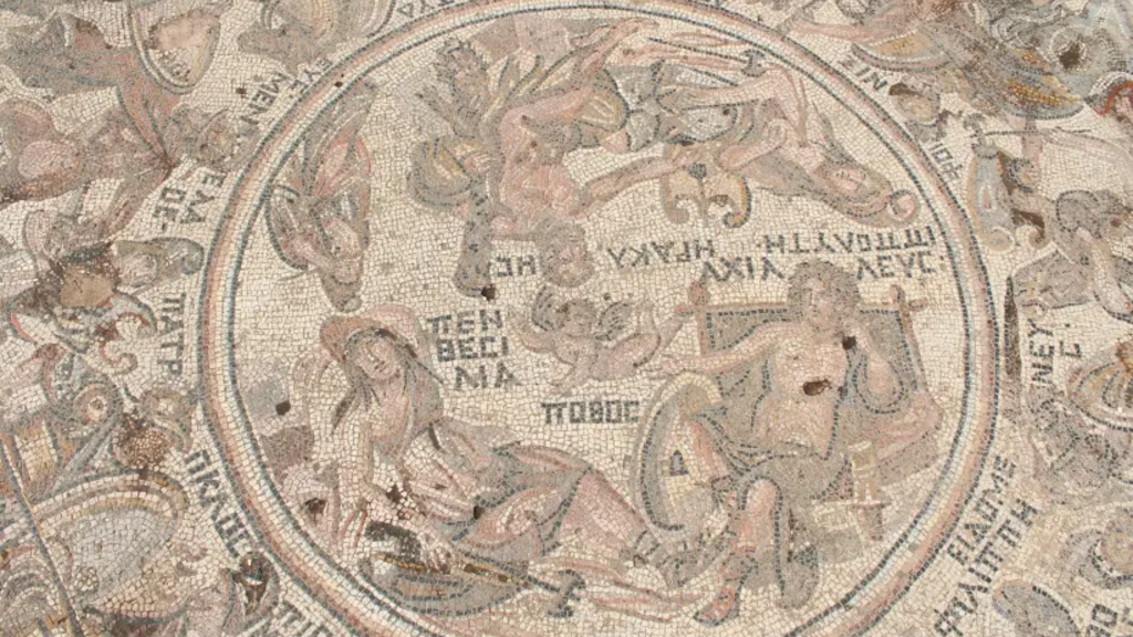 Trojan War mosaic from Al-Rastan, Syria