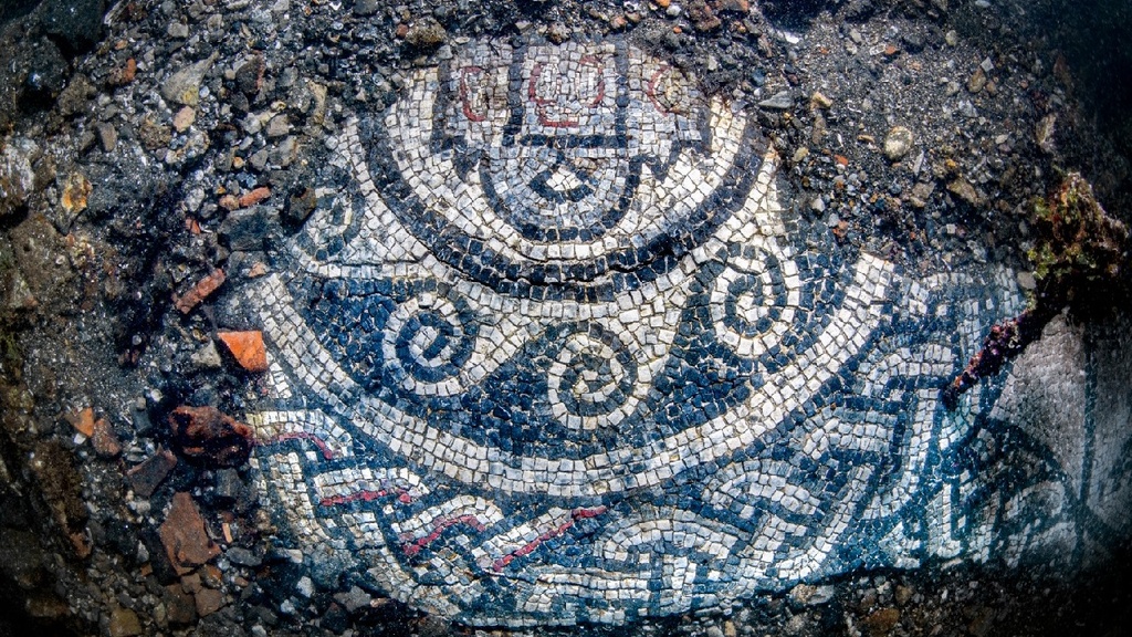Roman Mosaic Underwater