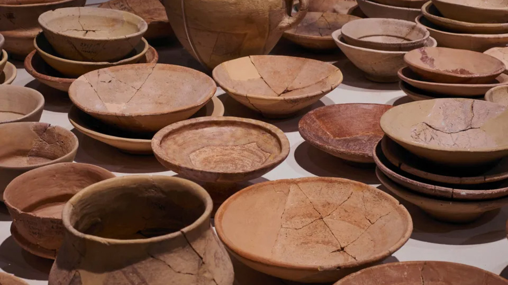 Pottery found.