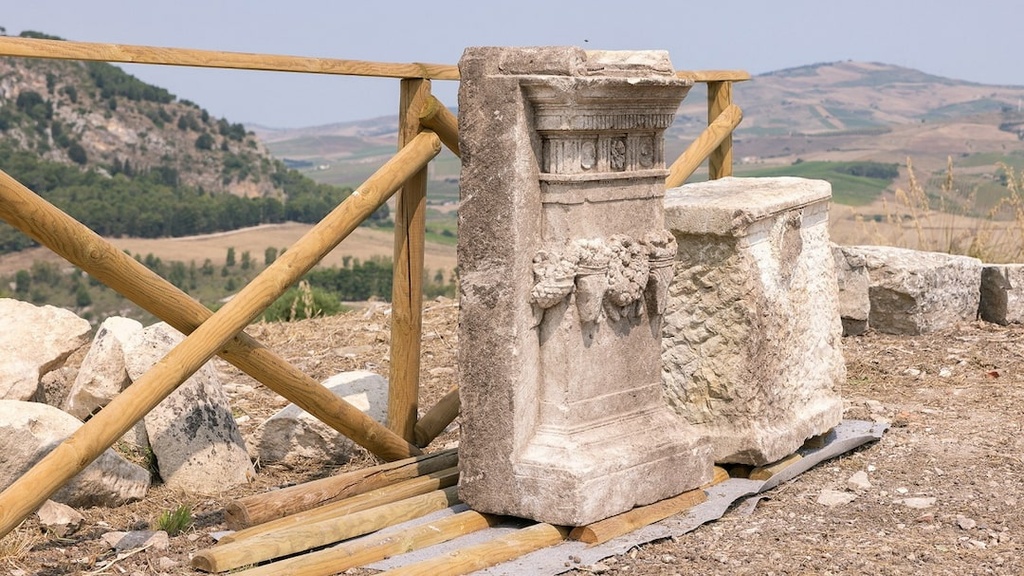 Ancient Greek altar.