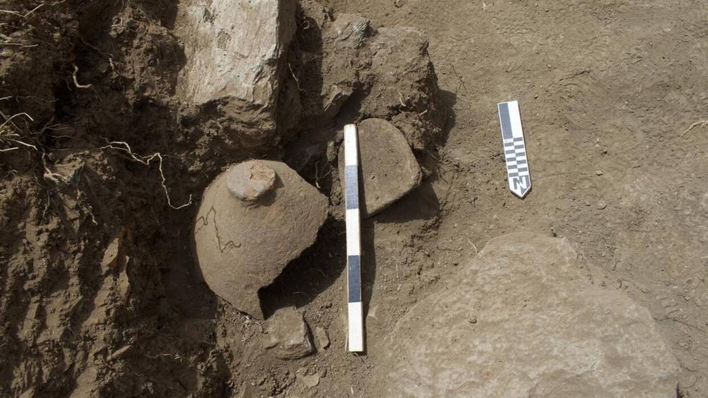 Finds at the site.