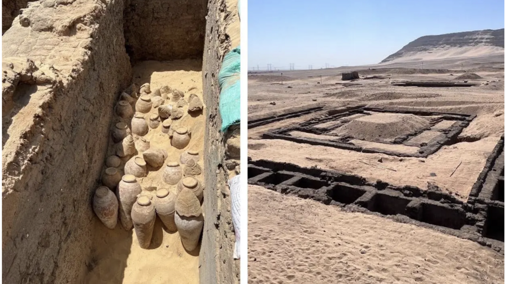 Pottery found.