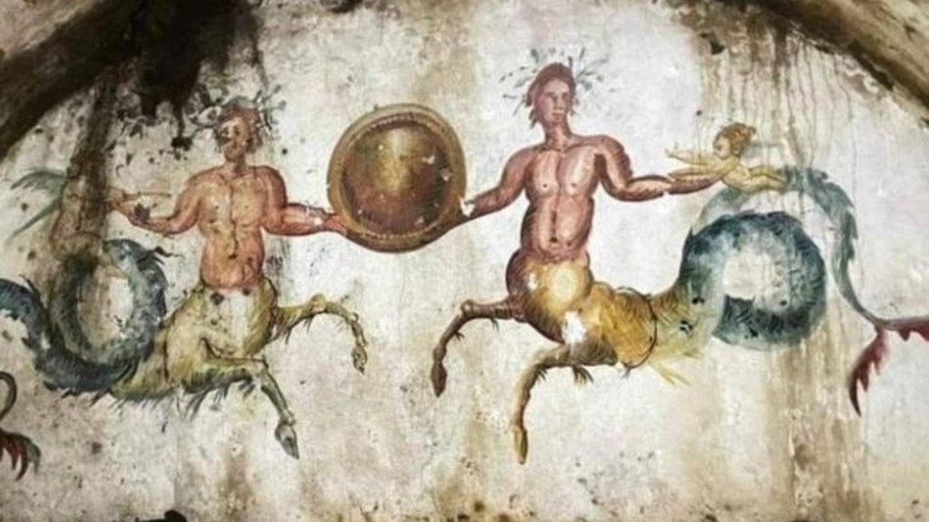 Frescos within the chamber