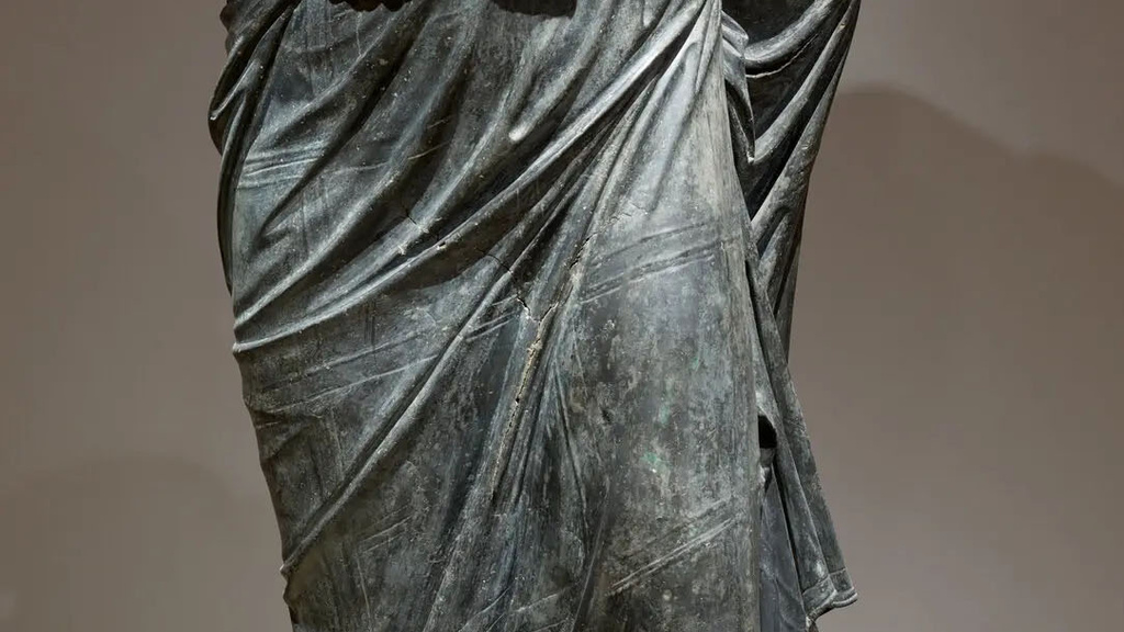 Headless statue.