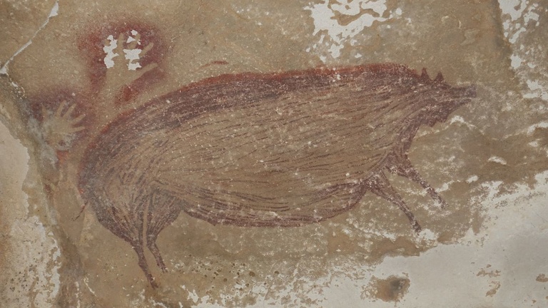 pig cave painting